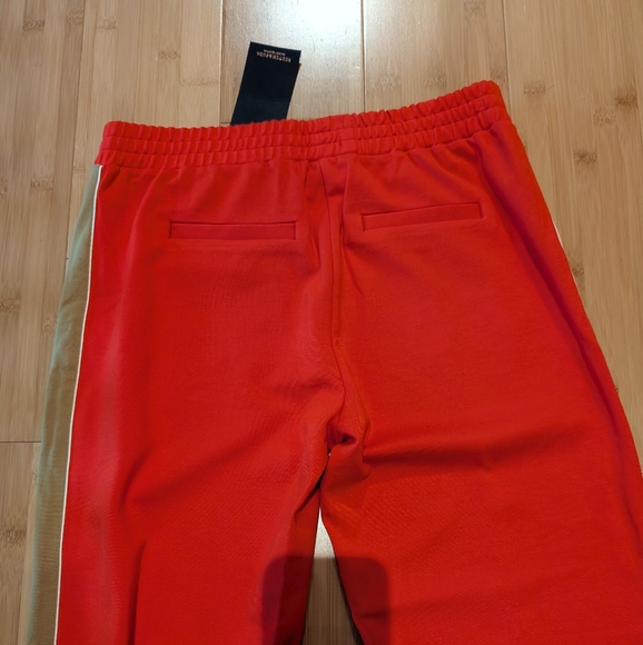 Scotch & Soda Bold Red Joggers with Tan Stripes - Picture 10 of 13